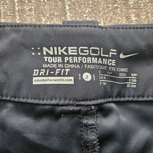 Nike Golf Skort Stretch Belt Loops Welt Pockets Women's Size 2 Black - Picture 4 of 7